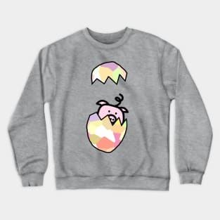 Pig and Funny Easter Eggs Crewneck Sweatshirt